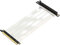 LINKUP - Ultra PCIe 4.0 X16 Riser Cable [RTX4090 RX6950XT x570 B550 Z690 Tested] Shielded High-Speed Vertical Mount Gaming PCI Express Gen4 |Universal 90 Degree Socket {30cm} Gen 3.0 Compatible |White