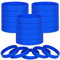 LVNRIDS 100 pcs Blue Blank Silicone Wristbands for Kid, Sports Party Rubber Elastic Wristband Wholesale Bulk Bracelet S