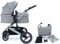 Pixini Neyla Kombi Kinderwagen mit Zubehör (grau/grau)