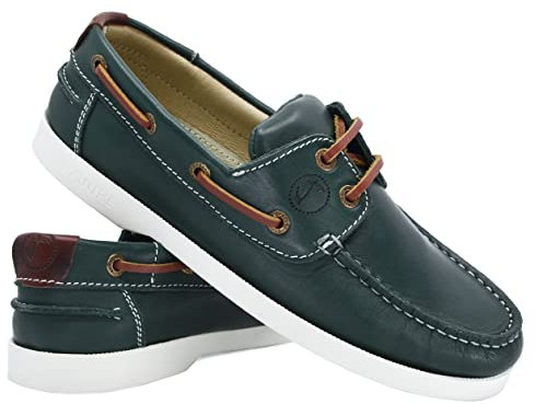 Seajure Damen Bootsschuhe Matira Grün Leder (Numeric_37)