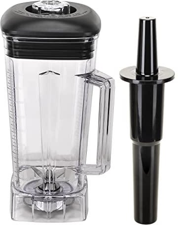 Yasirona 2L Blender Container for Vitamix. 64oz Transparent BPA FREE. 2 Litres Replacement jug for Vitamix blenders. Comes with Blade, lid and tamper.