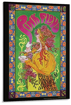 BBZL Pink Floyd Poster auf Leinwand, dekorativer Gemälde, Bilddruck, moderne Familie, Junge, Mädchen, Schlafzimmer, Wohnzimmer, Dekoration, Wanddekoration, Poster, 50 x 75 cm
