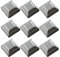 MFFIRE 9 X Chapeau Poteau en Forme De Pyramide en Acier Galvanisé pour Poteaux,150x150mm