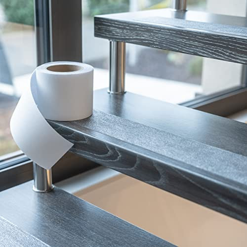 AnTina TAPES® Anti-Rutsch Stufenmatten-Band auf Rolle, Ideal für Stufen & Treppen, 100% Transparent, vollflächig selbstklebend, 10cm x 10m