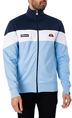 ellesse Caprini Giacca, Navy/Azzurro Chiaro/Bianco, L Uomo