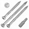 SCREW REBEL Terrassenschraube ST-FIX Edelstahl C1 5,0 x 60mm - 200 Stück inklusive S2-Bit, TX 25, Zier-Senkkopf, Schaftfräser, Sägezahn Gewindeschliff, Cutspitze, Dielenschraube gewachst