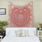 Craft Trade Mandala Rosa Wandteppich Indische Wandtuch Tapestry Wandbehang Boho Wandteppiche für Heimdeko Wohnzimmer und Schlafzimmer - 127 x 152 cm