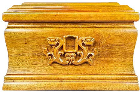 Gedenkurne mit handgraviertem Design, Urnen für menschliche Asche, Baum des Lebens, Holzurne für Erwachsene, ehren Sie Ihre Liebsten mit dieser prächtigen Holzurne, die sie verdienen (Golddraht Nanmu,
