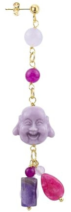 Lebole Gioielli Orecchini da Donna Mix & Match Buddha Lilla