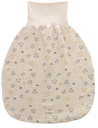 Sterntaler Strampelnest Ente Edda Lou aus Musselin mit Jerseyfutter und dehnbarem Bund,