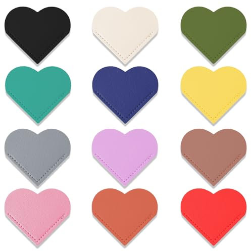 Leder Herz Lesezeichen Für Frauen 12 Farben Niedlich Seite Ecke Lesezeichen Buch Zubehör Für Leseliebhaber Buch Marker Für Frauen Handgefertigte Lesen Geschenke Für Frauen Männer Buchliebhaber