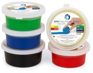 AFH Easy Power Putty® | 5er Sparset | ca. 57g | Handtrainer | Knete