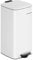 SONGMICS Pattumiera da Cucina, Cestino da 30 L, Cestino a Pedale in Acciaio, con Secchio Interno, Chiusura Morbida e Resta Aperto, Bianco Nuvola LTB593W02