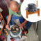 ENHEN Getreidemühle Kleine Manuelle Granitmühle mit Holzhandkurbel, Handgefertigte Mehlmühle für Heimat, für Zuhause, Sojagewürze/Bohnen/Erdnüsse/Hirse/Reis/Haferpulverizer