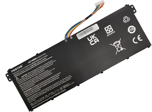 FESTAS 15.2V 48Wh AC14B8K AC14B3K Batterie Compatible avec Acer Aspire E5-721 E5-731 E5-771G E5-731G ES1-572 ES1-711 ES1-711G A515-51G A515-52G A517-51G V3-371 Nitro 5 AN515 AN515-51 AN515-52