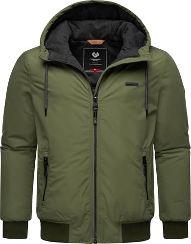 Ragwear Herren wasserdichte Winterjacke mit großer Kapuze Maddy