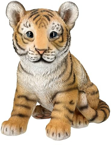 Figuren Shop GmbH Niedliches Tigerbaby für den Garten 24 cm - Gartenfigur von HotAnt