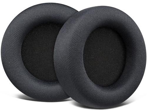 SOULWIT Ersatz Ohrpolster für Corsair Virtuoso Pro Headset, Ersatzpolster Polster mit strapazierfähigem Mesh-Stoff, hochdichtem weicherem Schaumstoff