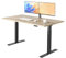E.For.U® Höhenverstellbarer Schreibtisch 160x80 cm, 2 Motoren, Stabiler Schreibtisch Höhenverstellbar Elektrisch mit 2-Fach-Teleskop, 3 Memory-Steuerung, Mit Tischplatte (Schwarz + Asteiche)