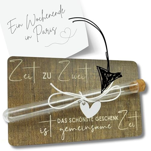 Gutschein Verpackung für Partner - Geschenke für Frauen Männer, Geschenke für Freundin Geburtstagskarte Kinogutschein Männergeschenke frauen geschenk jahrestag geschenk für sie - Zeit zu Zweit