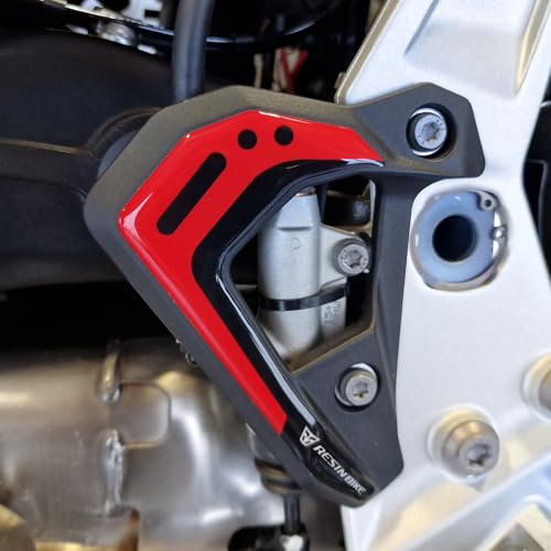 Resin Bike Adesivi Moto Compatibile con BMW F 900 GS - GS Adventure 2024-2025. Protezione Grip Moto Battitacco da Urti e Graffi. Coppia di Adesivi 3D Resinati Made in Italy