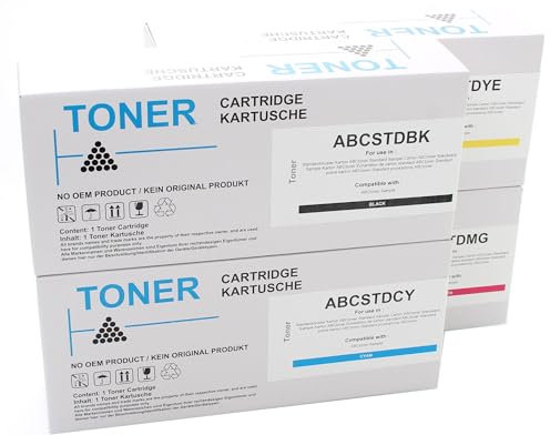 ABC Kompatibles Set 4X Toner Zubehör für Kyocera TK-5490 für Ecosys MA2101cfx MA2101cwfx PA2101cwx PA2101cx
