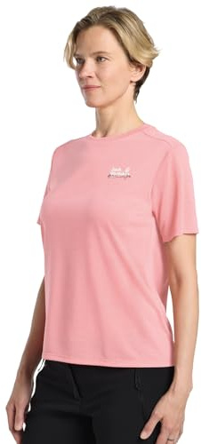 Jack Wolfskin Damen Vonnan Graphic W T-Shirt, Outdoor Rosegarden, XS EU