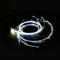 Generic Frusta luminosa a LED ricaricabile, frusta a LED in fibra ottica, portatile, per feste, eventi di danza e festival