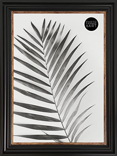 pf+a REAL GLASS Vintage A3 Poster Frame Black Copper Gold Wall Display