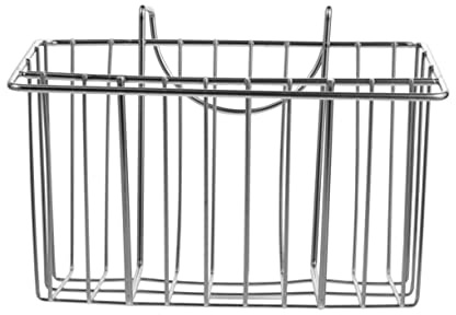 HOMSFOU Panier Égouttoir Suspendu pour Évier de Cuisine Organisateur Acier Inoxydable avec Panier à Éponge et Brosse et Compartiment Extérieur