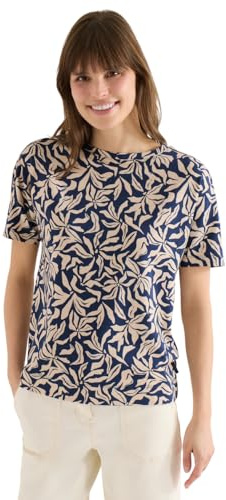Damen Shirt mit Boatneck und floralem Print