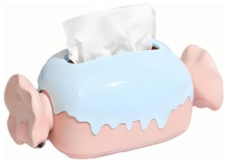 Boîte à mouchoirs Boîte à mouchoirs en forme de bonbon sur le thème du dessin animé, un support créatif Housse pour distributeur