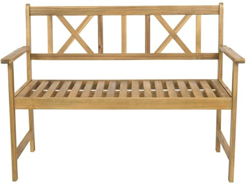 habitat et jardin Gartenbank aus Holz 120 cm Surabaya - 2 Sitzplätze - Braun