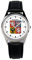 KIESENBERG Armbanduhr Tschechien Geschenk Artikel Idee Fan Damen Herren Unisex Analog Quartz Lederarmband Uhr 36mm Durchmesser B-1190