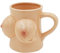 Keramik-Becher Brust, ca. 11 x 9 cm # 14/1978