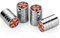 4pcs Reifen Rad Luftventilkappen Set Abdeckung Aufkleber für Mini Cooper F54 F55 F56 F57 F60 R55 R56 R58 R59 R60 R61 Hardtop Clubman Schrägheck verdeckter Roadster Countryman (Chrom, Union Jack Rot)