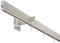 DécoProfi Gardinenstange Innenlauf 1-läufig Set Short rechteckig Silber Eloxiert/Verchromt I Länge: 160cm Aluminium für Wandmontage I Als Gardinenschiene & Vorhangstange geeignet