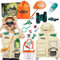 Forscherset Entdecker für Kinder Entdeckerspielzeug Outdoor Adventurer Explorer Set mit Lupe Fernglas Schmetterlingsnetz Becherlupe Abenteuer Kit Draußen Spielzeug Geschenk Kinder Jungen 3 4 5 6 7