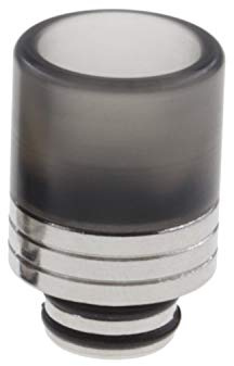 Drip Tip 510 Embout buccal avec tamis filtrant en acrylique (noir transparent)