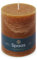 Spaas Rustik-Stumpenkerze, 100/130 mm, 95h, Cognac