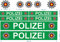 beihaasnatuerlich® Polizei Aufkleber - 11-teiliges Sticker Set - Kratzfest - wetterbeständige Folie - Zubehör für Bobbycar, Fahrrad, Laufrad, Modellbau, Bike, Boot, Auto, Playmobil - Plakette RC