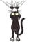 TOSSPER Schwarze Katzen Wandaufkleber DIY Selbstklebende Tier Wandtattoos Kunst Dekor Für Schlafzimmer Wohnzimmer Kühlschrank Wc