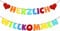 Herzlich Willkommen Zuhause, Girlande Willkommen Zuhause Baby Willkommen Zuhause Banner Welcome Home Girlande Banner für Familie Partei Dekoration Familie Geburtstagsdeko