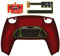 eXtremeRate Scarlet Red Real Metal Buttons (RMB) Version RISE 2.0 Remap Kit for PS5 Controller BDM-010 BDM-020, Upgrade Board & Redesigned Back Shell & Back Buttons Set - Without Controller