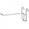 sourcing map 10 Stück Gitter Wand Display Haken Garage Speichern Aufbewahrungswand Organizer 6 Zoll Silber Ton