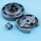 Luxuypon Kit de roulement de tambour d'embrayage 3/8 6T pour Husqvarna 135 140 135E 140E e - Pièce de rechange pour cage d'aiguille de tronçonneuse