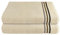 Schiesser Frottier Duschtuch Skyline Color im 2er Set | 100% Baumwolle aus nachhaltiger Produktion | saugstark, weich, farbecht | 70x140cm | Sand