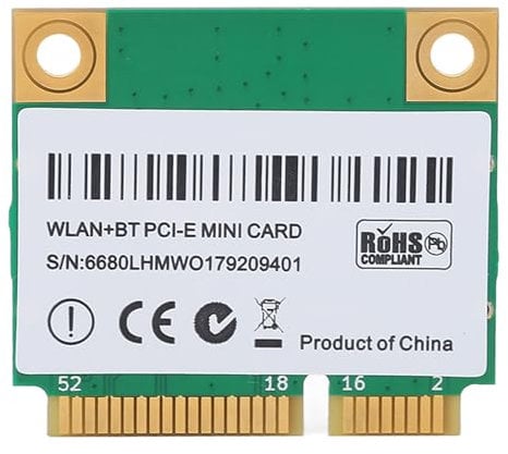 Annadue WiFi 6E Wireless Card, Wireless Net Card 5374M WiFi 6E 5G Triple Band Gigabit 6GHz Band PCB WiFi Karte, mit PCIE Port für Laptop, Plug and Play
