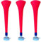 FUN FAN LINE - Packung x3 Kunststoff Vuvuzela Stadion/ungiftig Fußball Horn. Zübehor für Fußball- und Sportfeiern. Sehr Lautes Lufthorn für Animation. (Serbien/Kroatien)