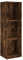 vidaXL Bibliothèque/Meuble TV chêne fumé 36x30x114cm Bois d'ingénierie, étagère à Livres, Armoire de Rangement, Support à Livres, étagère de Rangement